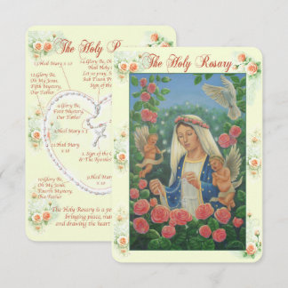 Rosary Prayer Card