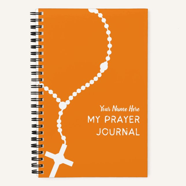 Rosary Prayer Journal Catholic Spiritual Notebook (Front)