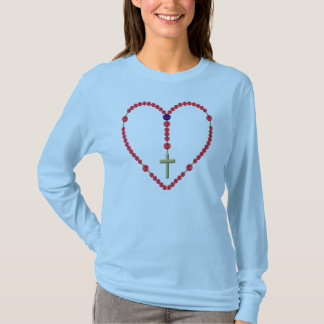 Rosary (Red and Blue Roses) T-Shirt