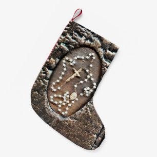 Rosary Small Christmas Stocking