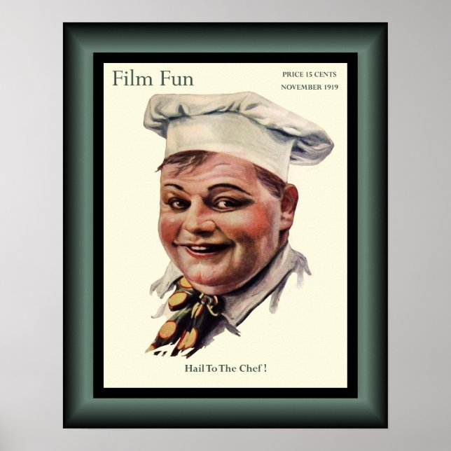 Roscoe Arbuckle “The Cook” American Comedy 1919 Poster (Front)