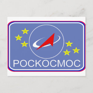 Roscosmos Flight Patch Postcard