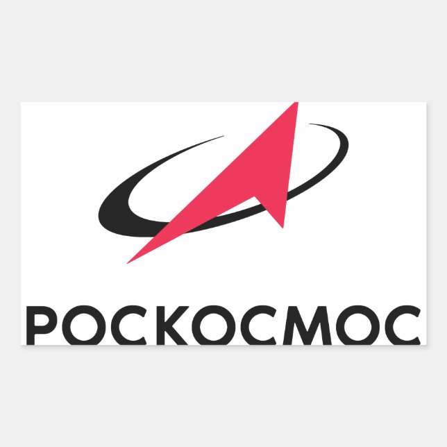 Roscosmos Logo Sticker (Front)