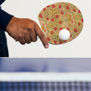 Rose, 1883 by William Morris Ping Pong Paddle