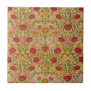 Rose, 1883 by William Morris Tile