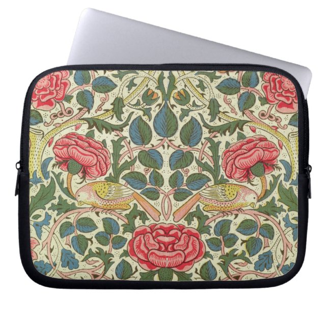 'Rose', 1883 (printed cotton) Laptop Sleeve (Front)