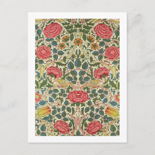 'Rose', 1883 (printed cotton) Postcard (Front)