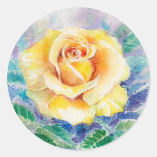 Rose 2 classic round sticker