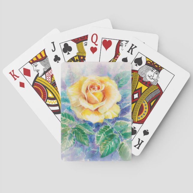 Rose 2 playing cards (Back)
