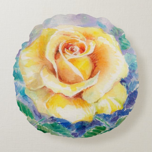 Rose 2 round pillow (Front)
