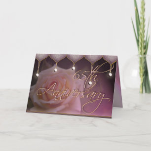 Rose 65th Anniversary Card