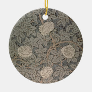 'Rose-90' wallpaper design Ceramic Ornament