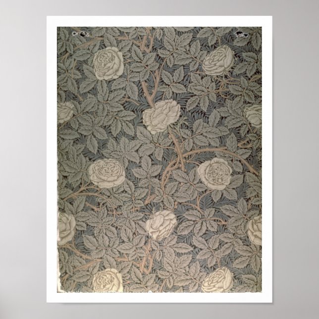 'Rose-90' wallpaper design Poster (Front)