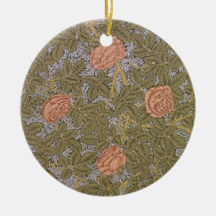 'Rose - 93' wallpaper design Ceramic Ornament