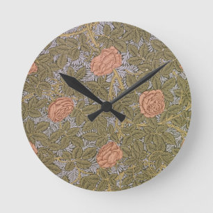 'Rose - 93' wallpaper design Round Clock