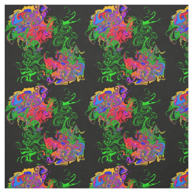Rose abstract fabric (Swatch)