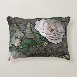 Rose Accent Pillow