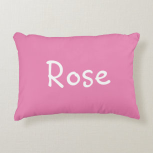 Rose Accent Pillow