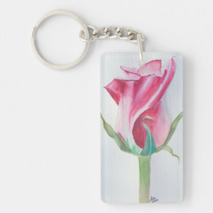 Rose Acrylic Keychain, (double-sided) Keychain