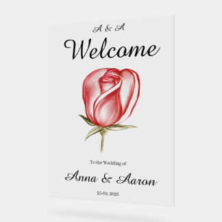 Rose acrylique aquarelle rose pastel romantique po