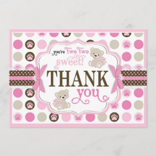 Rose adorable de carte de remerciements de