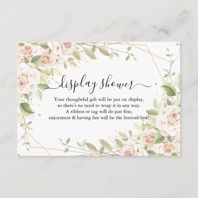 Rose Afficher la carte de boîtier du Wedding showe (Devant)