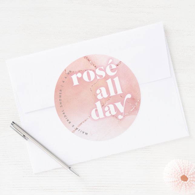 Rosé All Day Favour Stickers (Envelope)