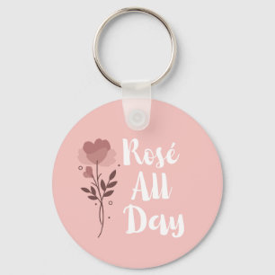 Rosé All Day Pink Keychain