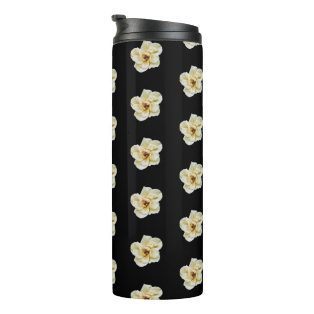 Rose and Bee Thermal Tumbler (Rotated Right)