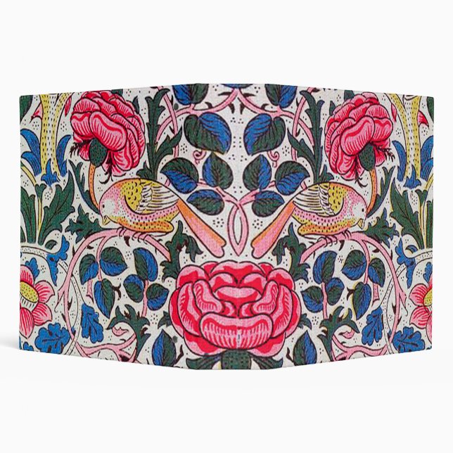 Rose and Bird, William Morris Binder (Background)