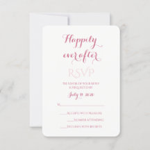 Rose and Blush Pink RSVP