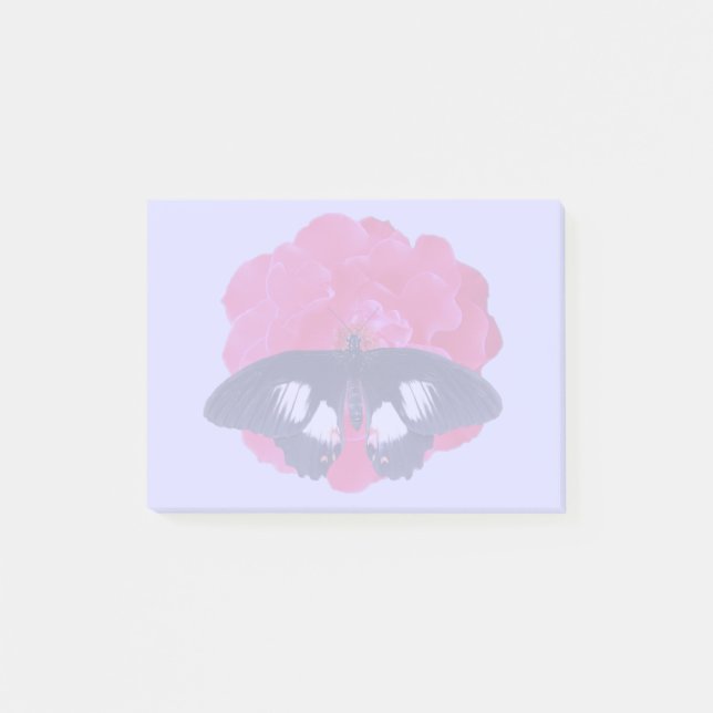 Rose and Butterfly Post-it Notes (Front)