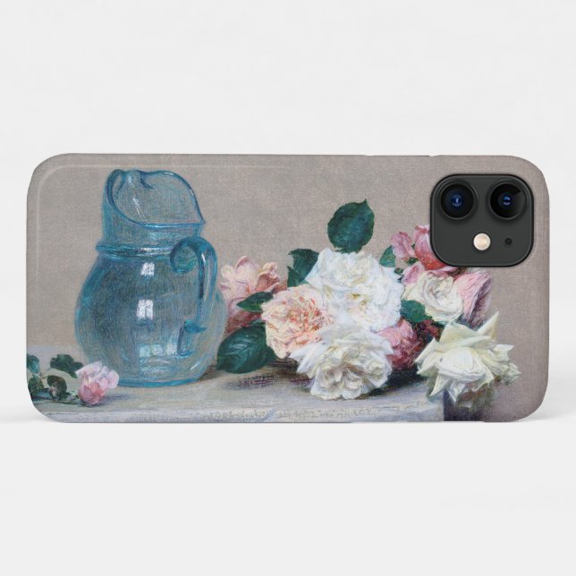 Rose and Glass Jug, Henri Fantin-Latour Case-Mate iPhone Case (Back (Horizontal))