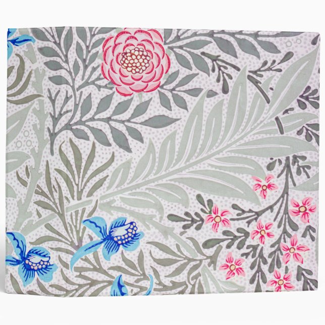 Rose and Larkspur, William Morris Binder (Front/Spine)
