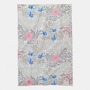 Rose and Larkspur, William Morris Kitchen Towel