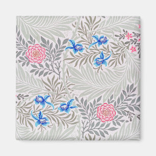 Rose and Larkspur, William Morris Magnet