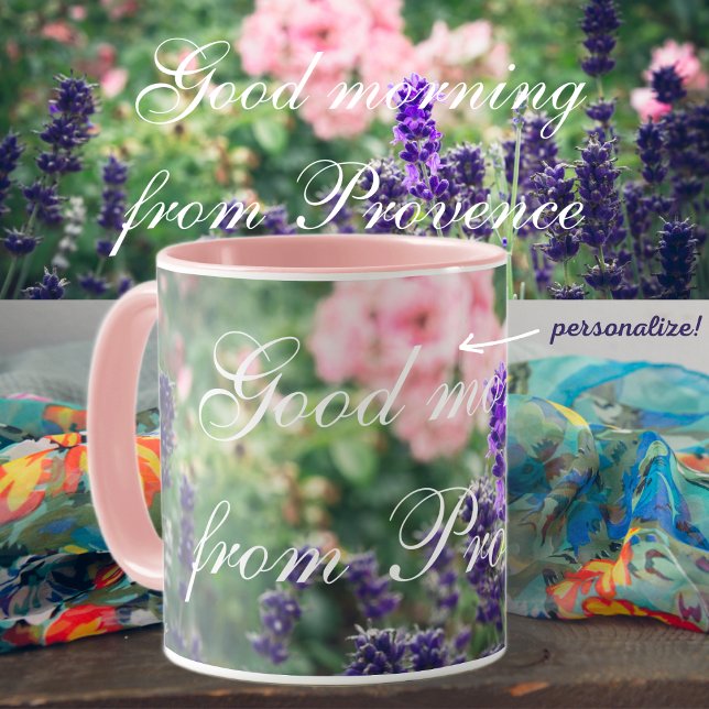 Rose and lavender blossom from Provence garden  Mug (Creator Uploaded)