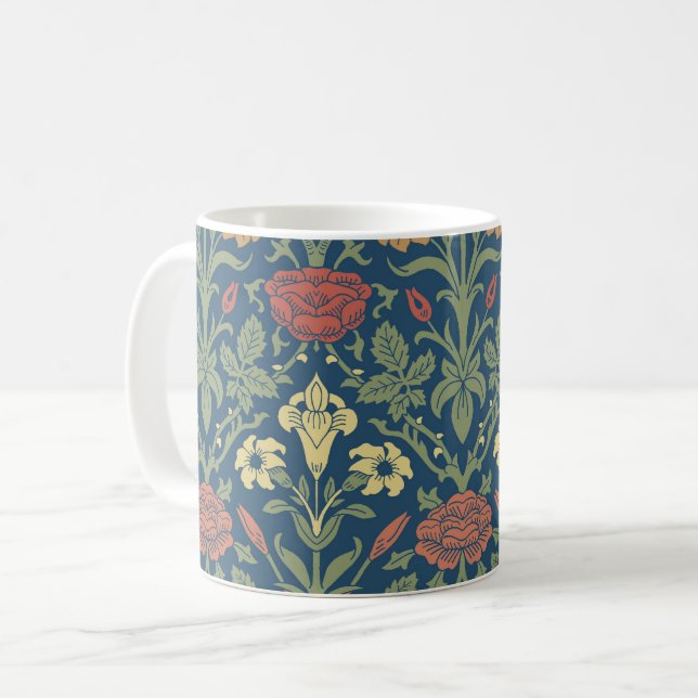 Rose and Lily Coffee Mug (Front Left)