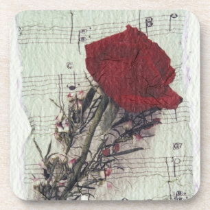 <Rose and Music> by Kim Koza 2 Coaster