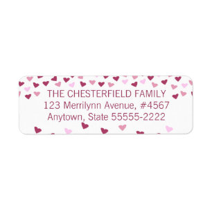 Rose and Pink Hearts Border