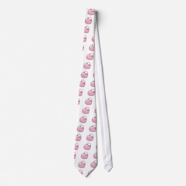 Rose And Pinkish Coloured Duck Tie (Front)
