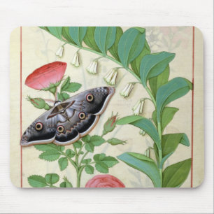 Rose and Polygonatum Mouse Pad