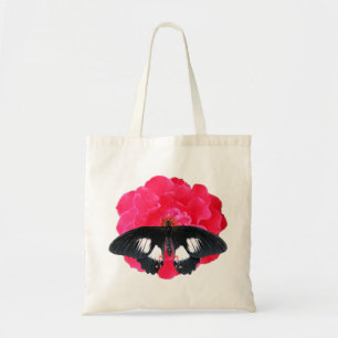 Rose and Swallowtail Tote Bag