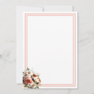 Rose and Wedding Ring Invitation