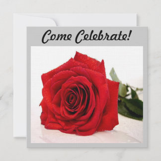 Rose Anniversary Celebration Invitation