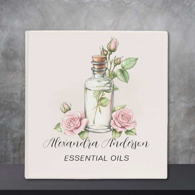 Rose Apothecary Essential Oils Log Binder (Rose Apothecary Essential Oils Log 3 ring binder)
