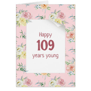 Rose aquarelle 109e anniversaire 