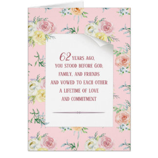 Rose aquarelle 62e anniversaire
