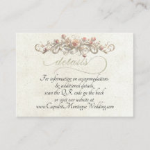 Rose Arc Border, QR Code - Cream