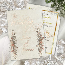 Rose Arc Borders & Calligraphy - Cream